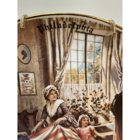 Edgewood Philadelphia Bicentennial Plate Liberty Bell Decorative 1976 - Picture 10 of 16